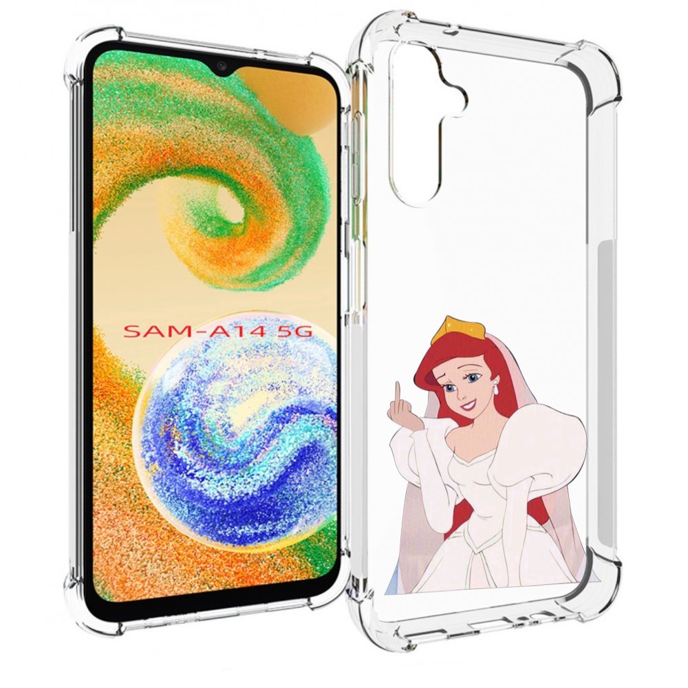 

Чехол MyPads принцесса-Русалочка-Ариель женский для Samsung Galaxy A14 5G, Прозрачный, Tocco