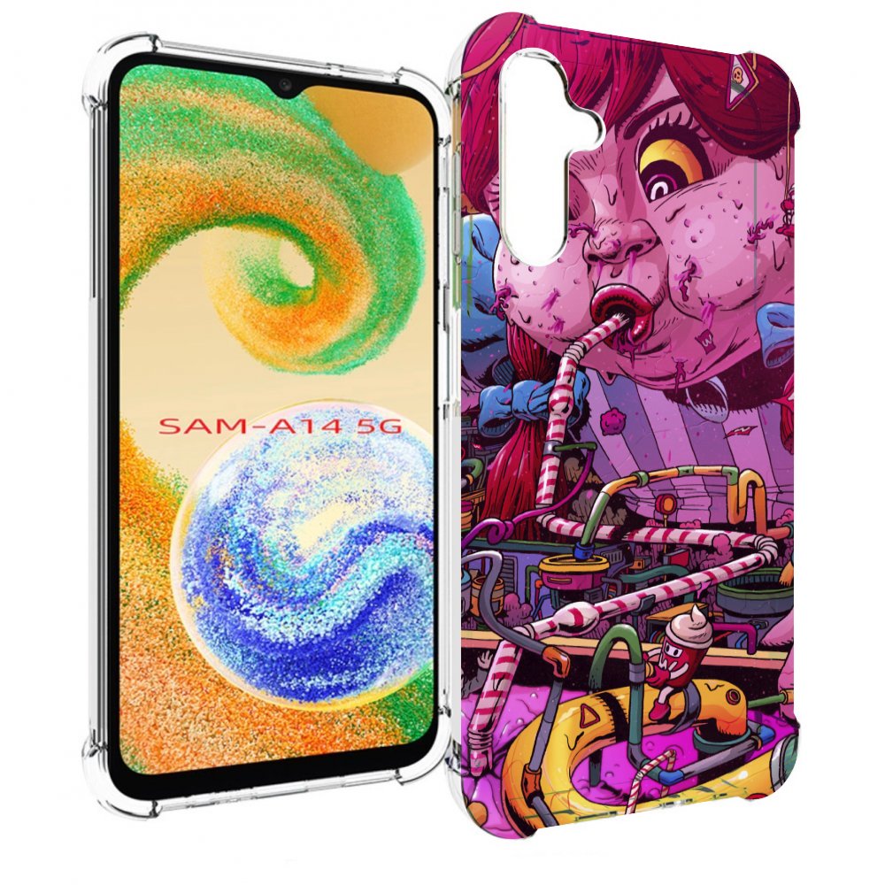 

Чехол MyPads прикольная сладкая картинка для Samsung Galaxy A14 5G, Прозрачный, Tocco