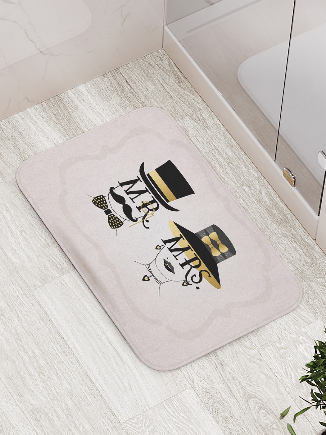 

Коврик противоскользящий для ванной, сауны, бассейна, 77х52 см bath_74799 JoyArty