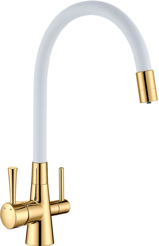 

Смеситель LEMARK LM3075G-White, Белый, LM3075G-White Comfort хром (для мойки)