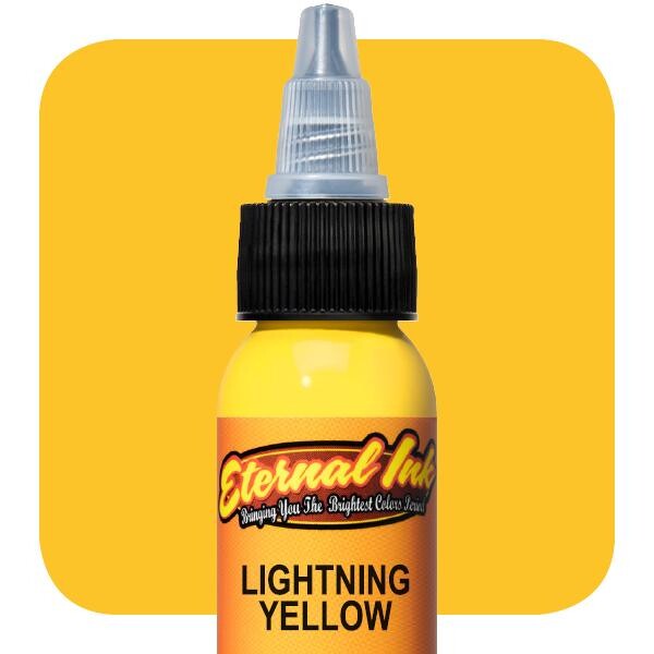 Тату краска Eternal Ink Lightning Yellow 2oz 60мл краска для татуировки пигмент для тату eternal ink bright yellow 60мл