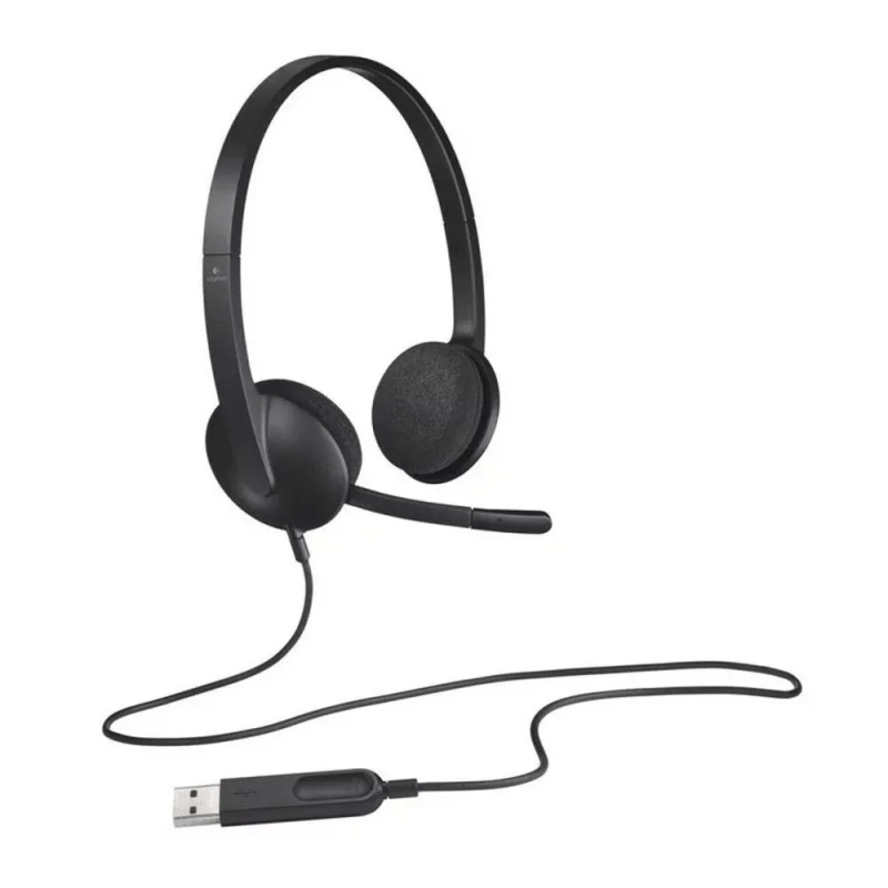 наушники Logitech Headset H340 черный (981-000509)