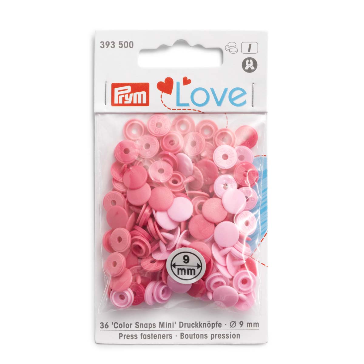 

Кнопки PRYM Love Color Shaps Mini, розовый, 36 шт., 393500, PRYM Love Кнопки Color Shaps Mini, розовый, 36 шт., 393500