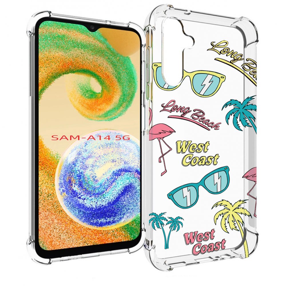 

Чехол MyPads пляжные-декорации для Samsung Galaxy A14 5G, Прозрачный, Tocco