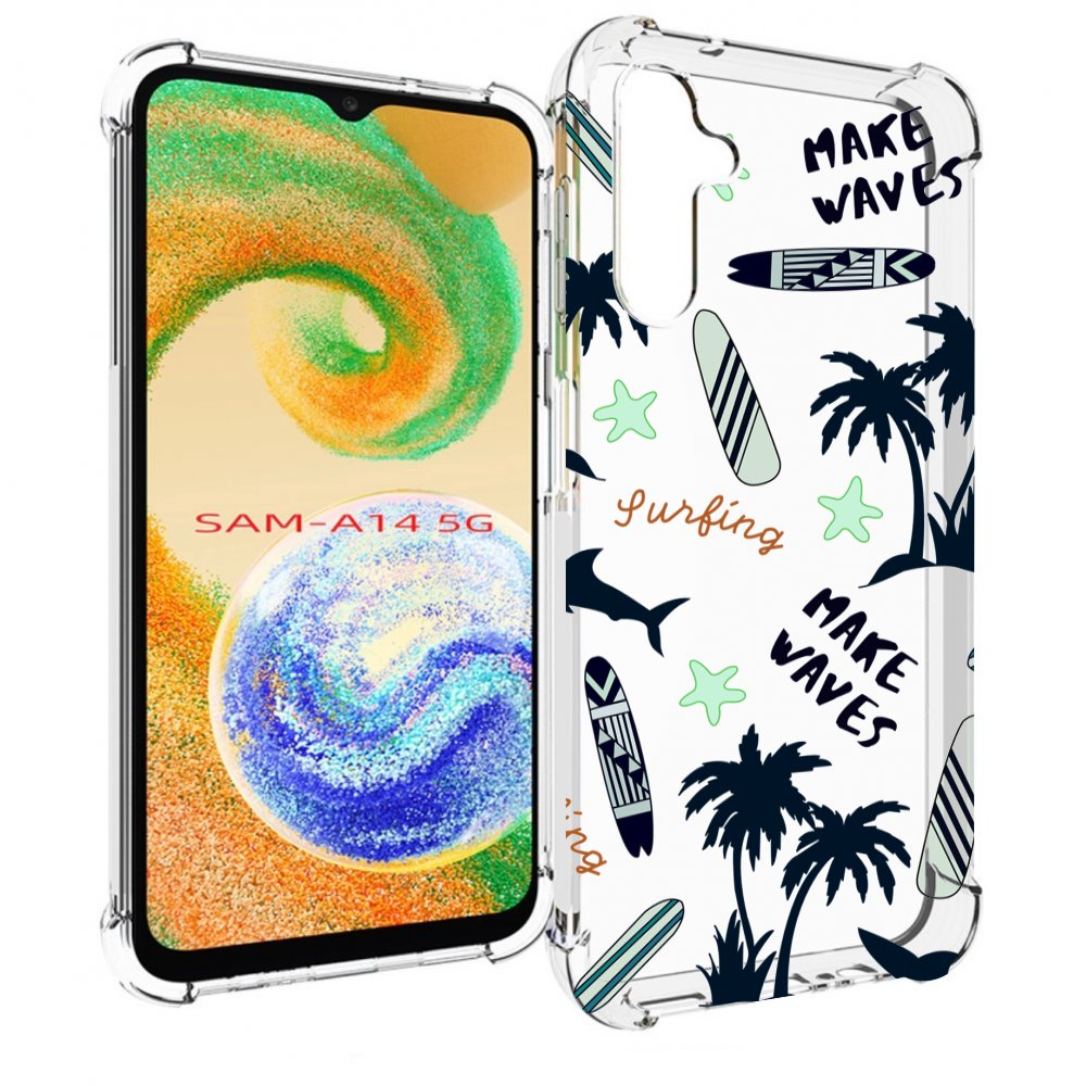 

Чехол MyPads пляжная-тематика для Samsung Galaxy A14 5G, Прозрачный, Tocco