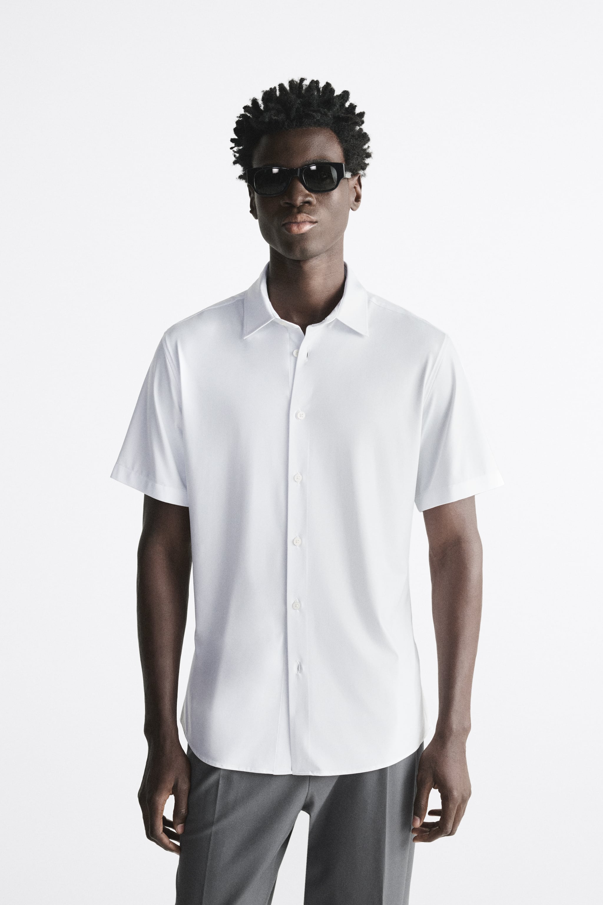 

Рубашка мужская ZARA 07545316 белая S (доставка из-за рубежа), 07545316