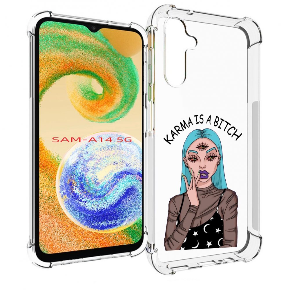

Чехол MyPads плохая-карма женский для Samsung Galaxy A14 5G, Прозрачный, Tocco