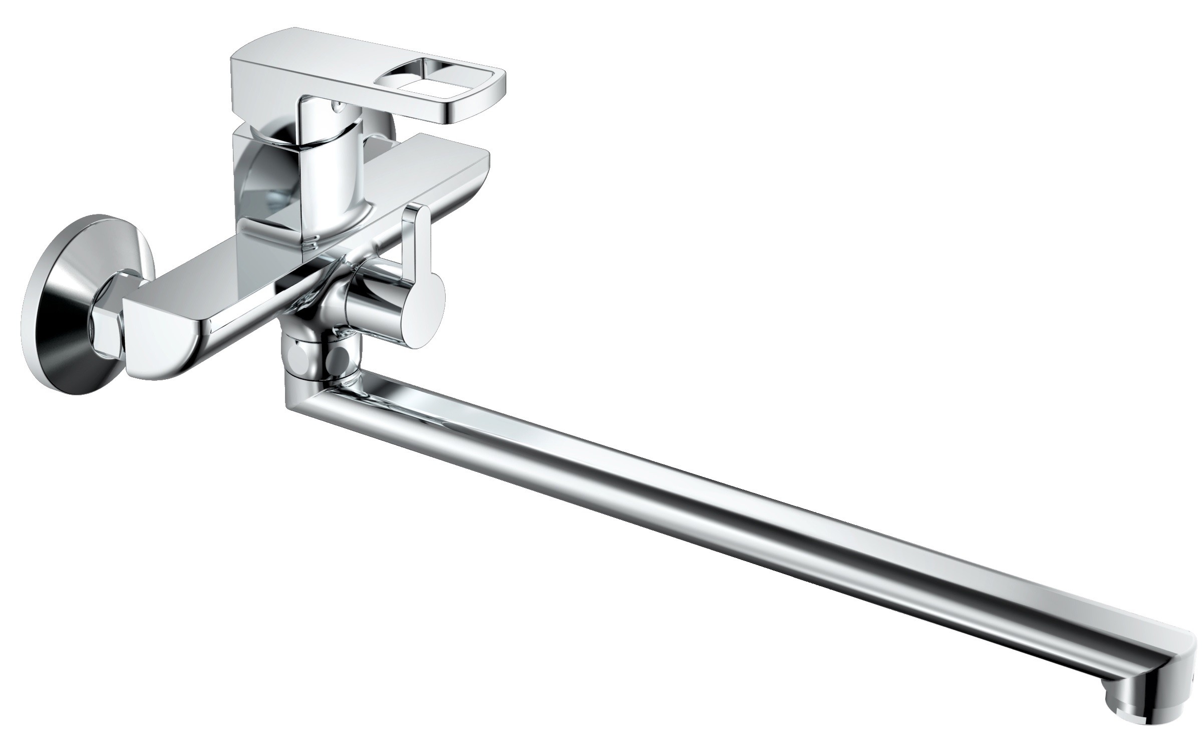 

Смеситель Haiba HB22176, Серебристый, HB22176 хром (для ванны)