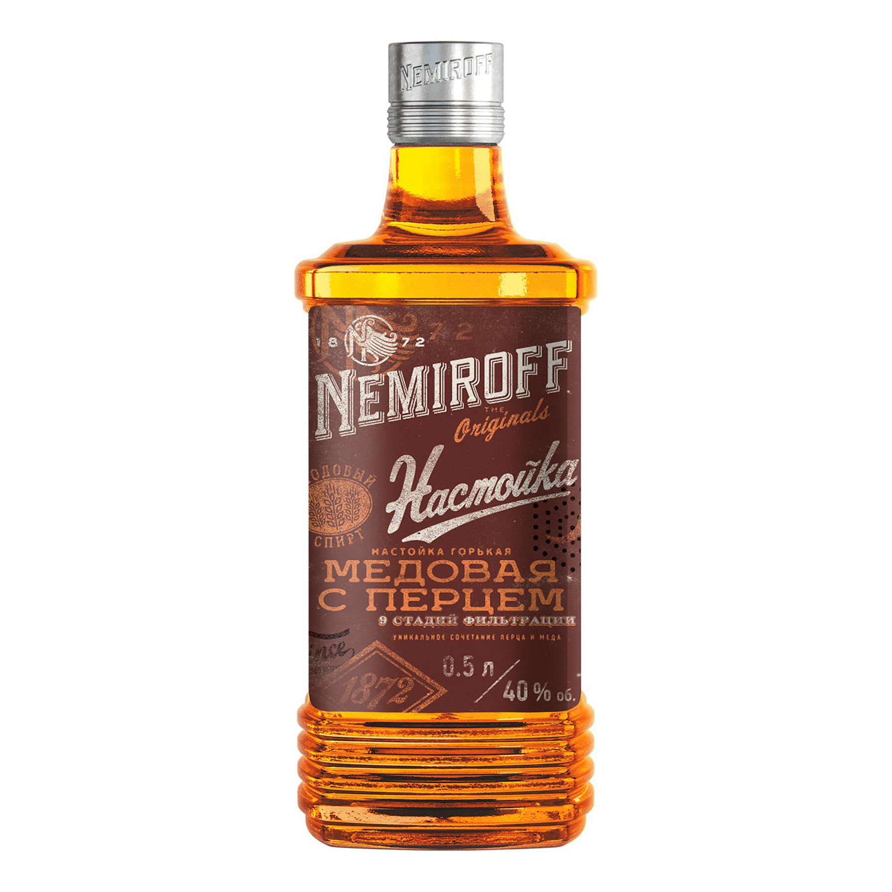

Настойка Nemiroff Украинская медовая с перцем 40% 0,5 л