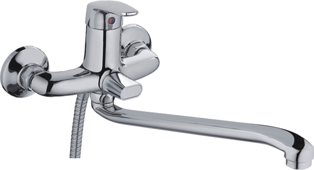 

Смеситель Haiba HB2216, Серебристый, HB2216 хром (для ванны)