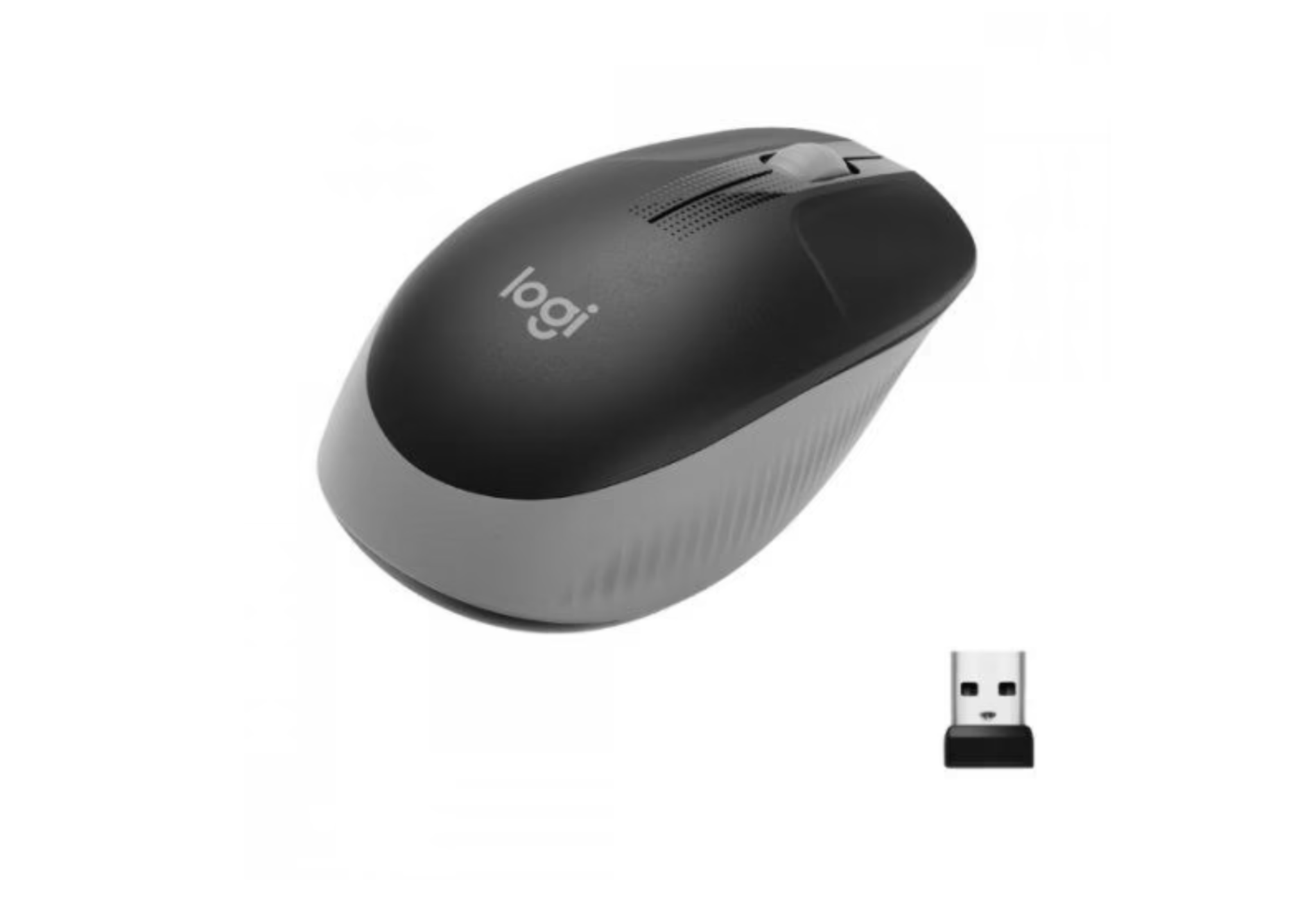 Беспроводная мышь Logitech M190 серый, черный (3215516)