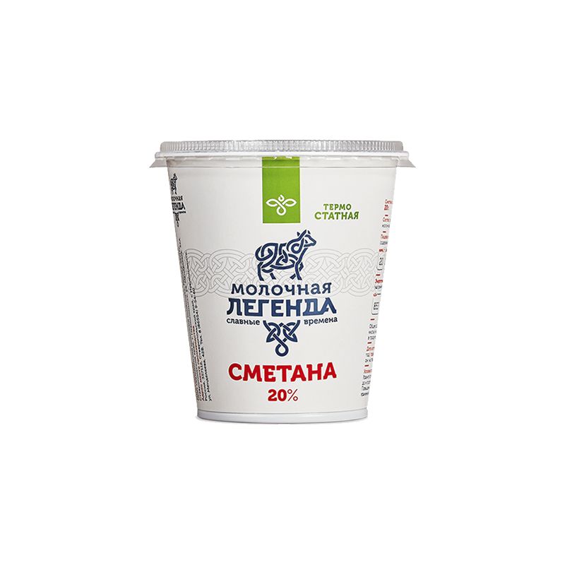 

Сметана Молочная легенда термостатная, 20%, 330 г