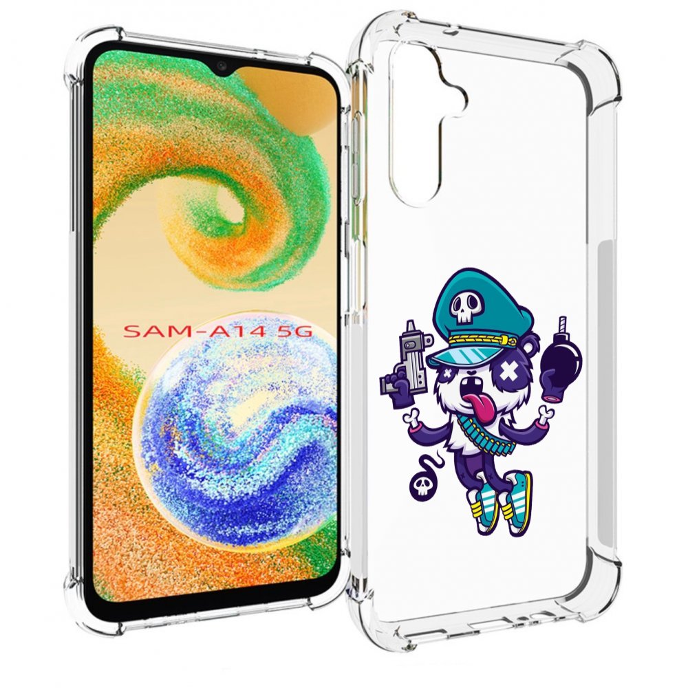

Чехол MyPads персонаж с пистолетом и бомбочкой для Samsung Galaxy A14 5G, Прозрачный, Tocco
