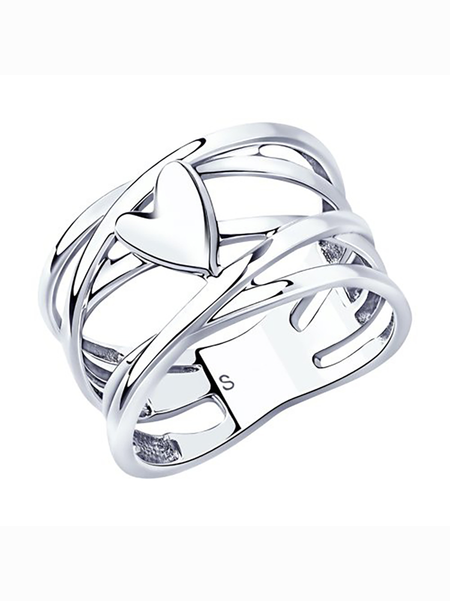 

Кольцо женское из серебра без вставки 585Gold 701010428, р, 701010428
