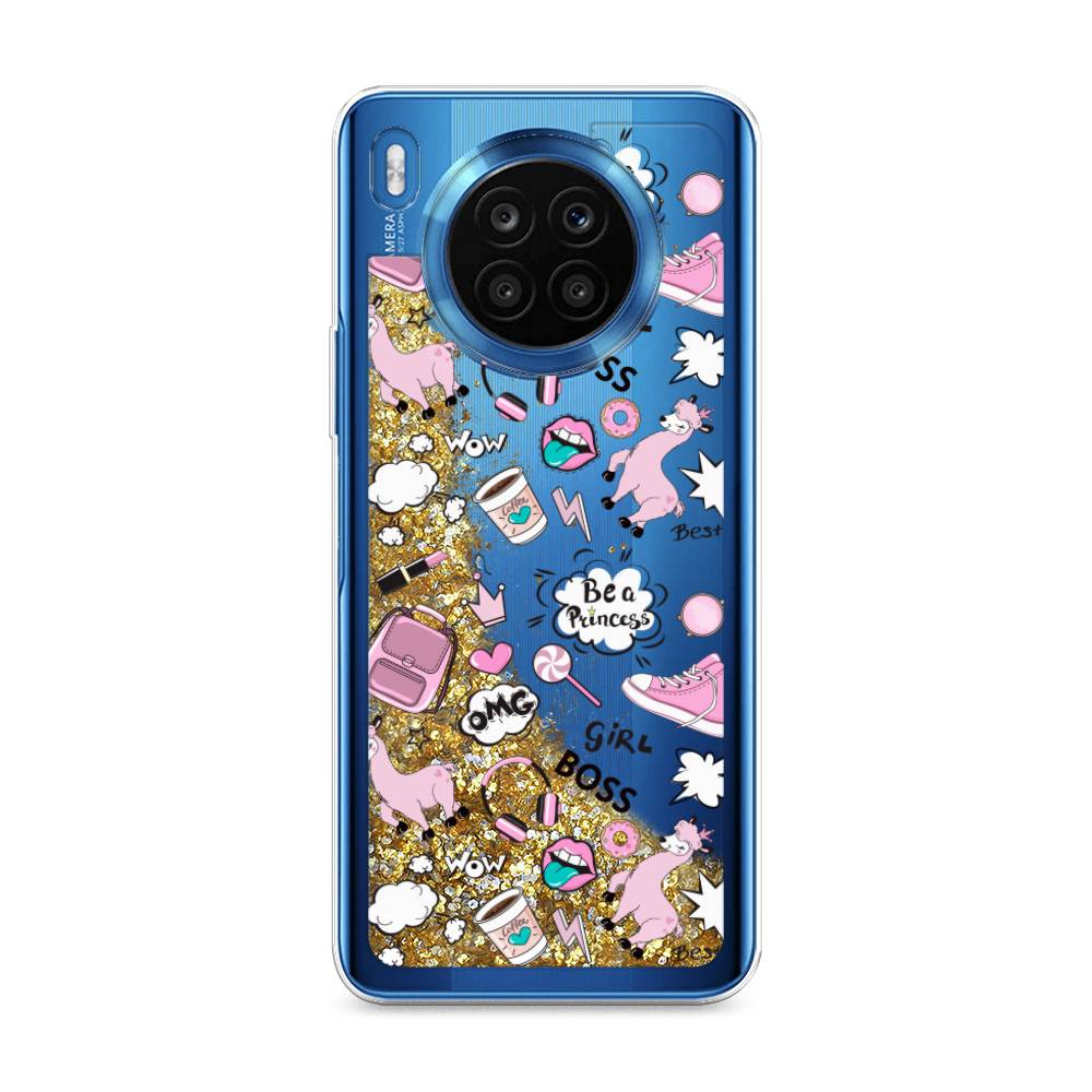 

Чехол Awog на Honor 50 Lite "Стильная лама", Голубой;белый;розовый, 6106490-1