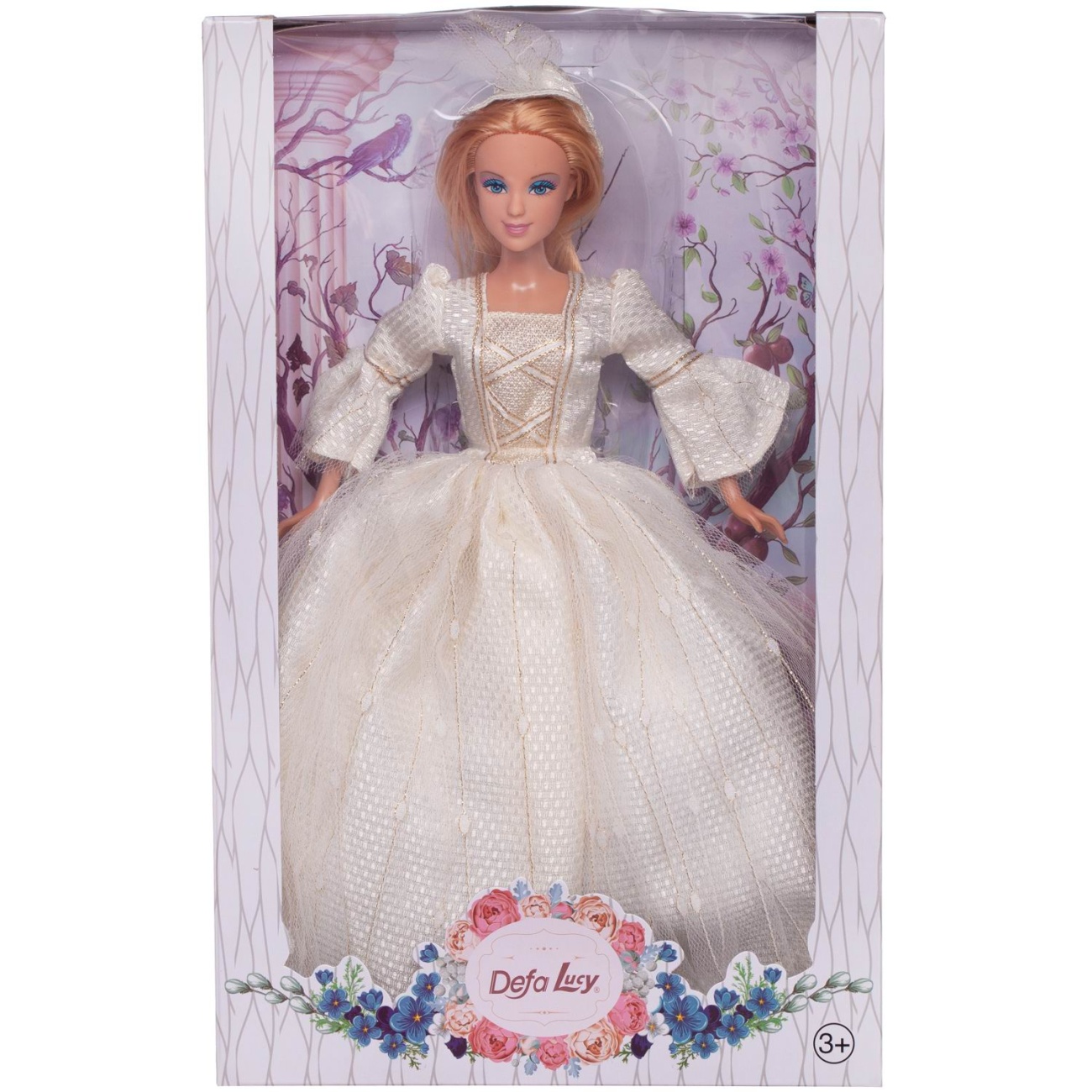 

Кукла Defa Lucy Королевский шик в роскошном белом платье и шляпке 29 см 8402d/белое