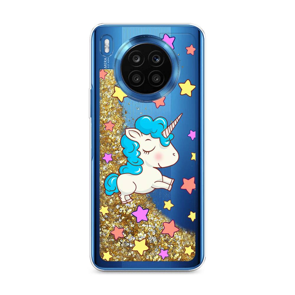 

Чехол Awog на Honor 50 Lite "Звездный единорог", Белый;голубой;розовый, 6106490-1