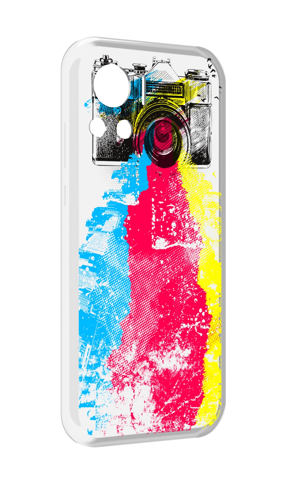 

Чехол MyPads цветной фотоаппарат для Motorola Edge 30 Ultra, Прозрачный, Tocco
