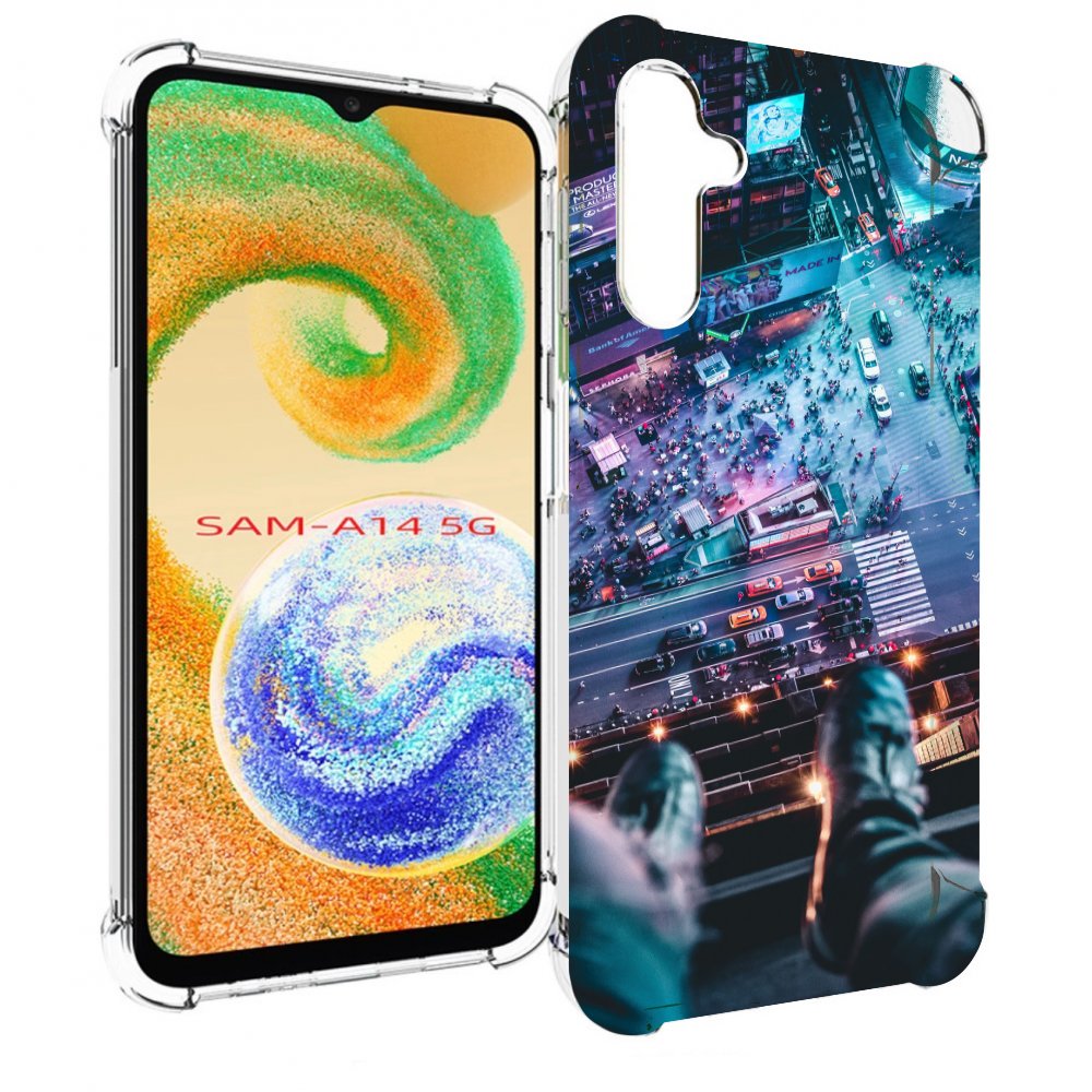 

Чехол MyPads парень на крыше для Samsung Galaxy A14 5G, Прозрачный, Tocco