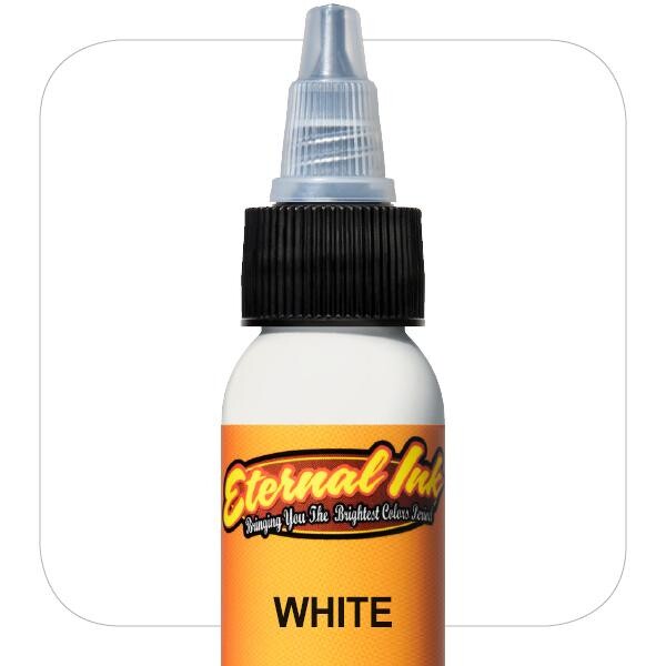 Тату краска Eternal Ink White 2oz 60мл краска для татуировки пигмент для тату eternal ink bright yellow 60мл