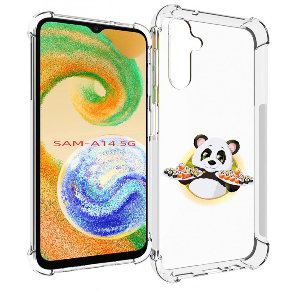 

Чехол MyPads панда-с-суши для Samsung Galaxy A14 5G, Прозрачный, Tocco