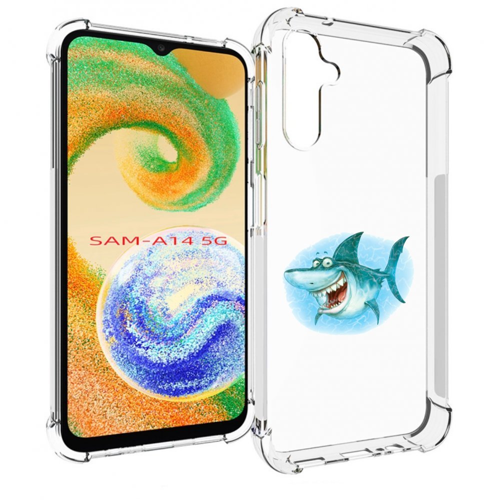 

Чехол MyPads веселая акула для Samsung Galaxy A14 5G, Прозрачный, Tocco