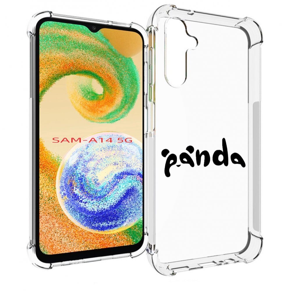 

Чехол MyPads панда надпись для Samsung Galaxy A14 5G, Прозрачный, Tocco