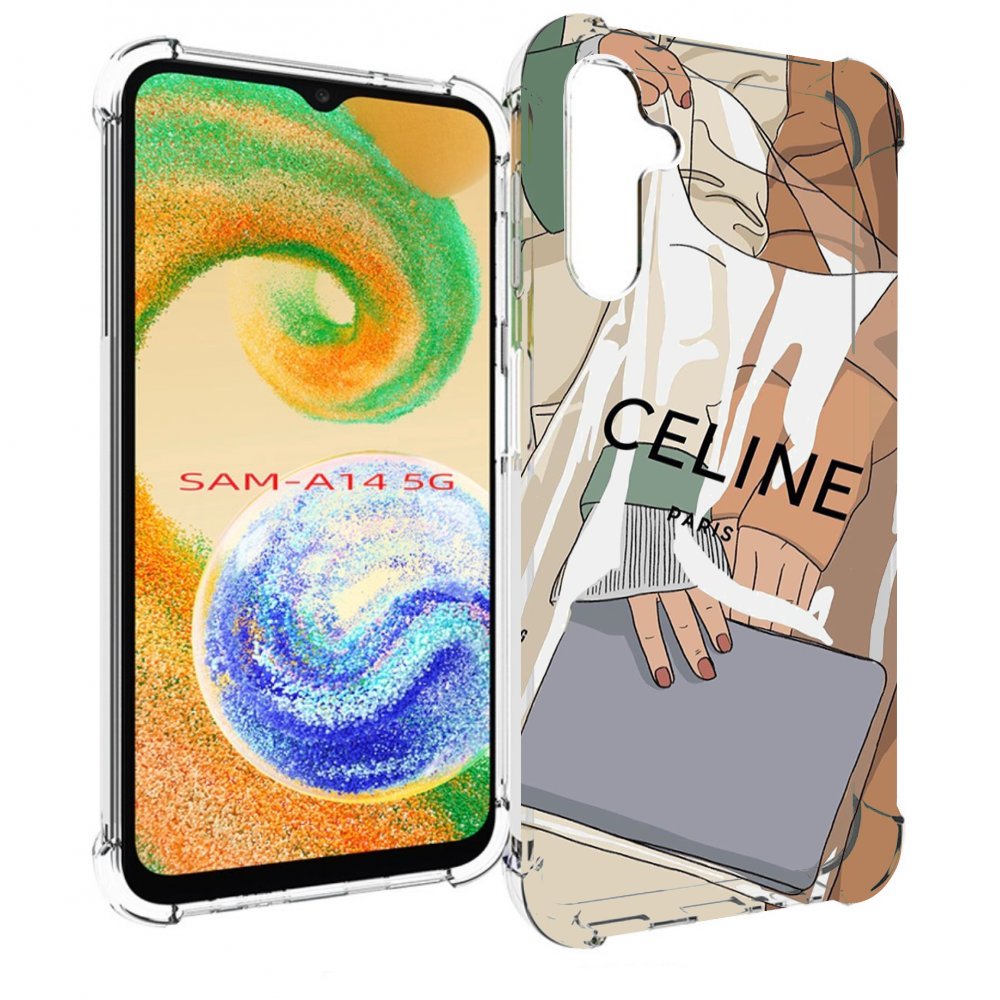 

Чехол MyPads пакет-келин-париж женский для Samsung Galaxy A14 5G, Прозрачный, Tocco