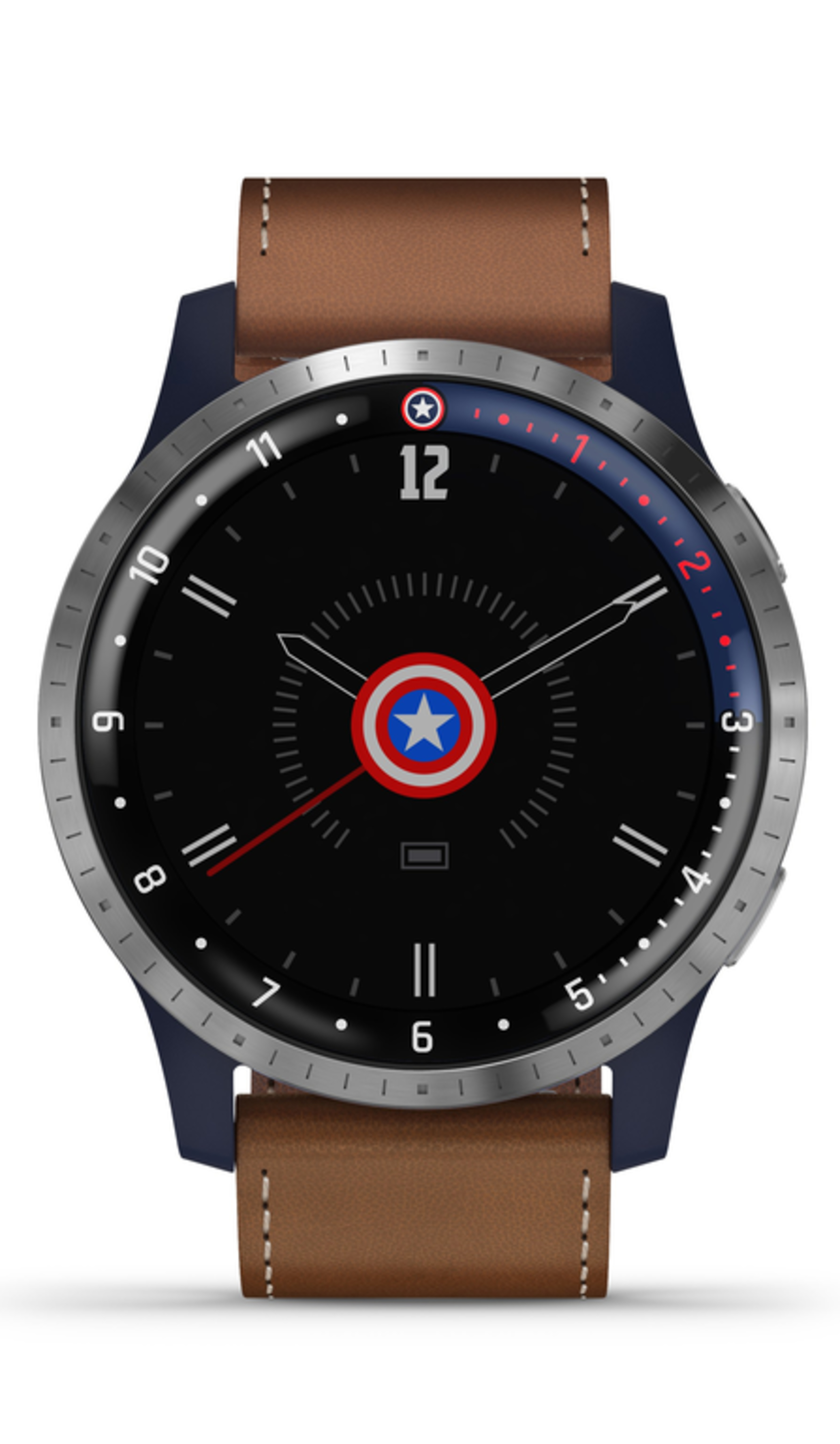 Смарт-часы Garmin First Avenger Legacy Hero Series серебристый/коричневый, синий (1312)