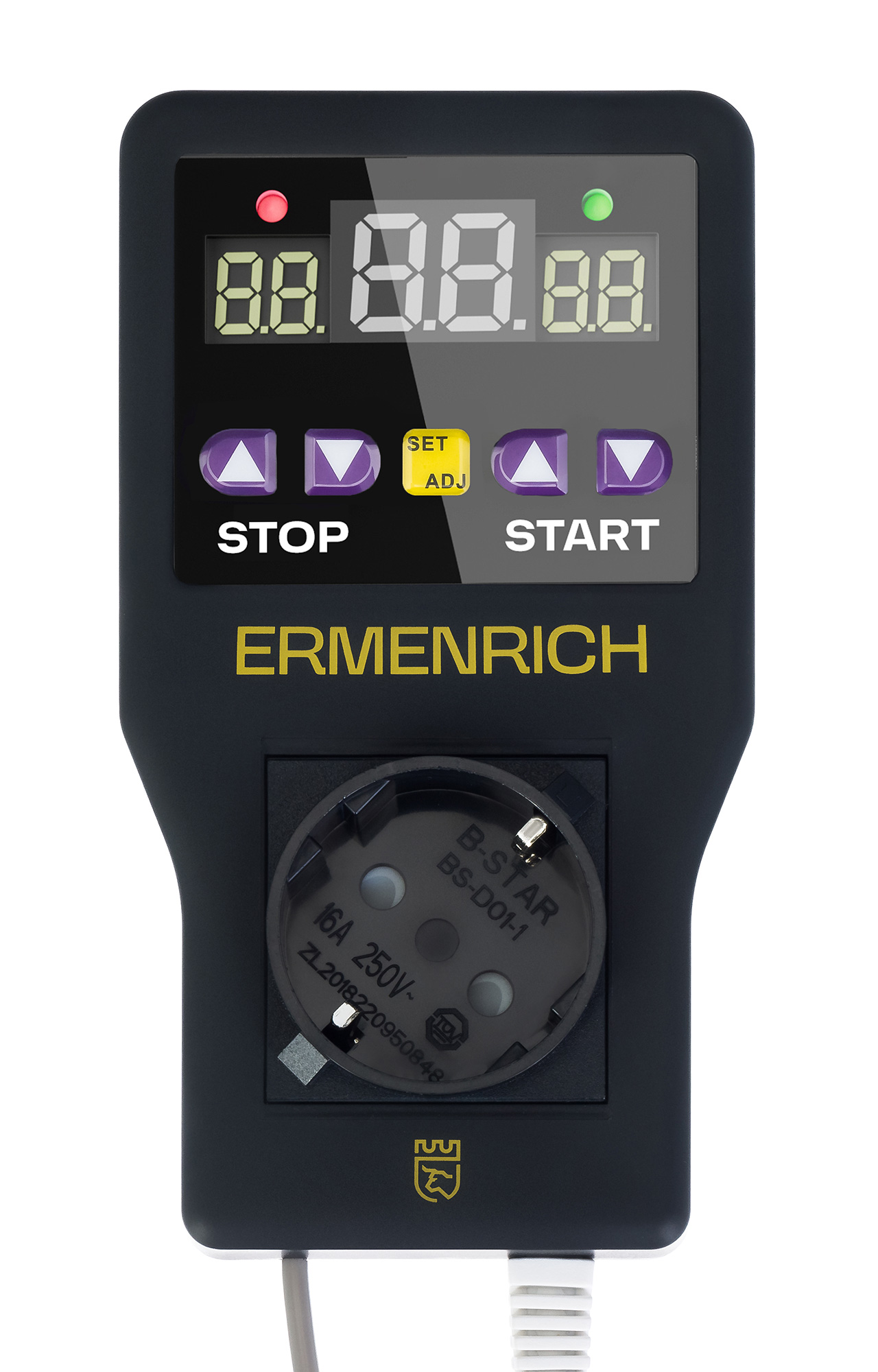 

Терморегулятор Ermenrich SC20 83592, Черный, SC20