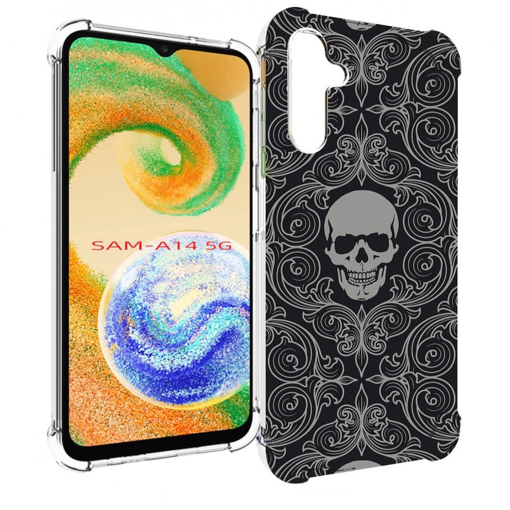 

Чехол MyPads орнамент-черепов для Samsung Galaxy A14 5G, Прозрачный, Tocco