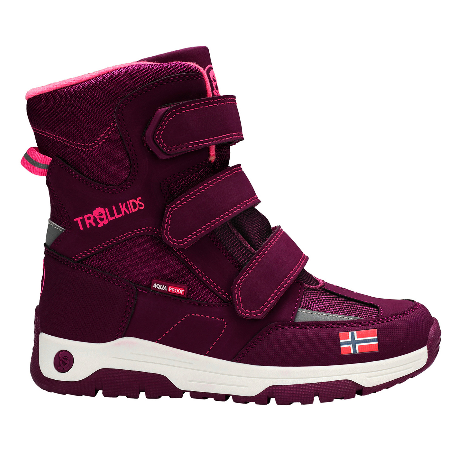 Ботинки Trollkids Kids Lofoten Winter Boots, бордовый, 30
