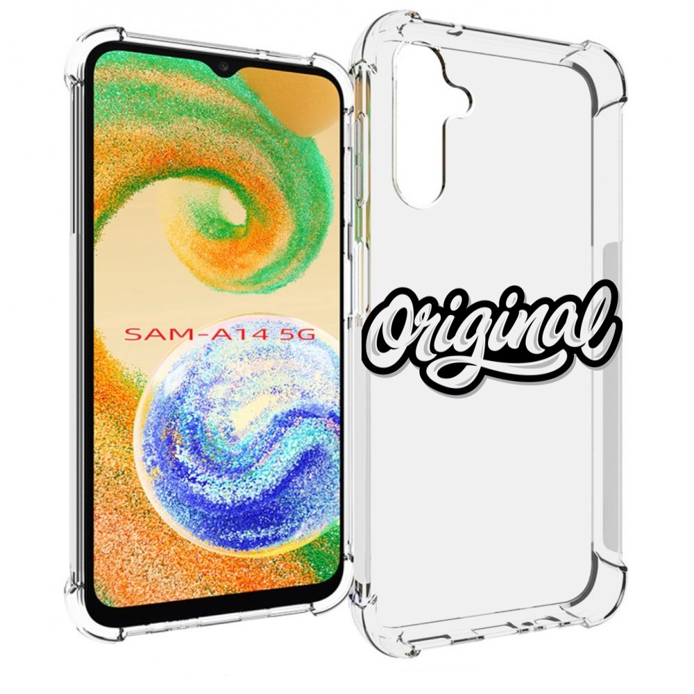 

Чехол MyPads оригинал-надпись для Samsung Galaxy A14 5G, Прозрачный, Tocco