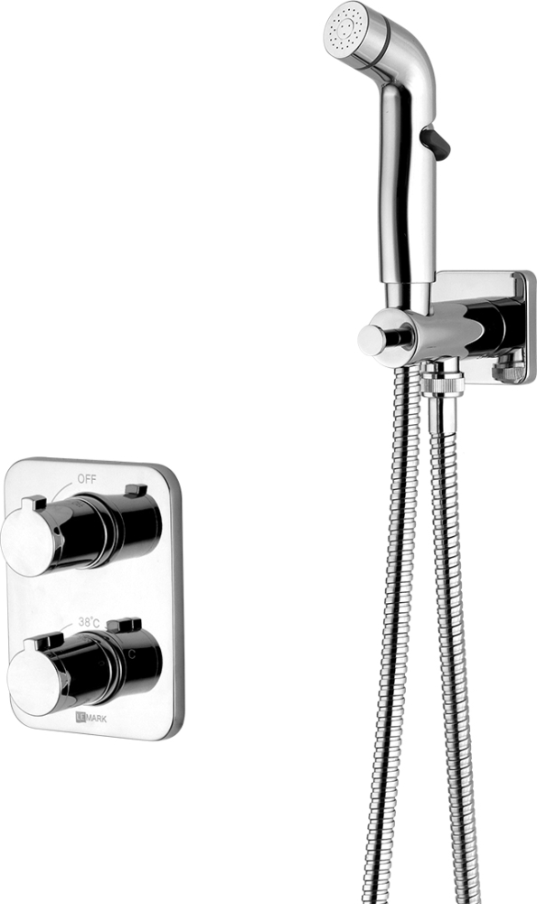 

Смеситель LEMARK LM7820С, Серебристый, LM7820С Yeti хром (для биде с гигиеническ.душем)