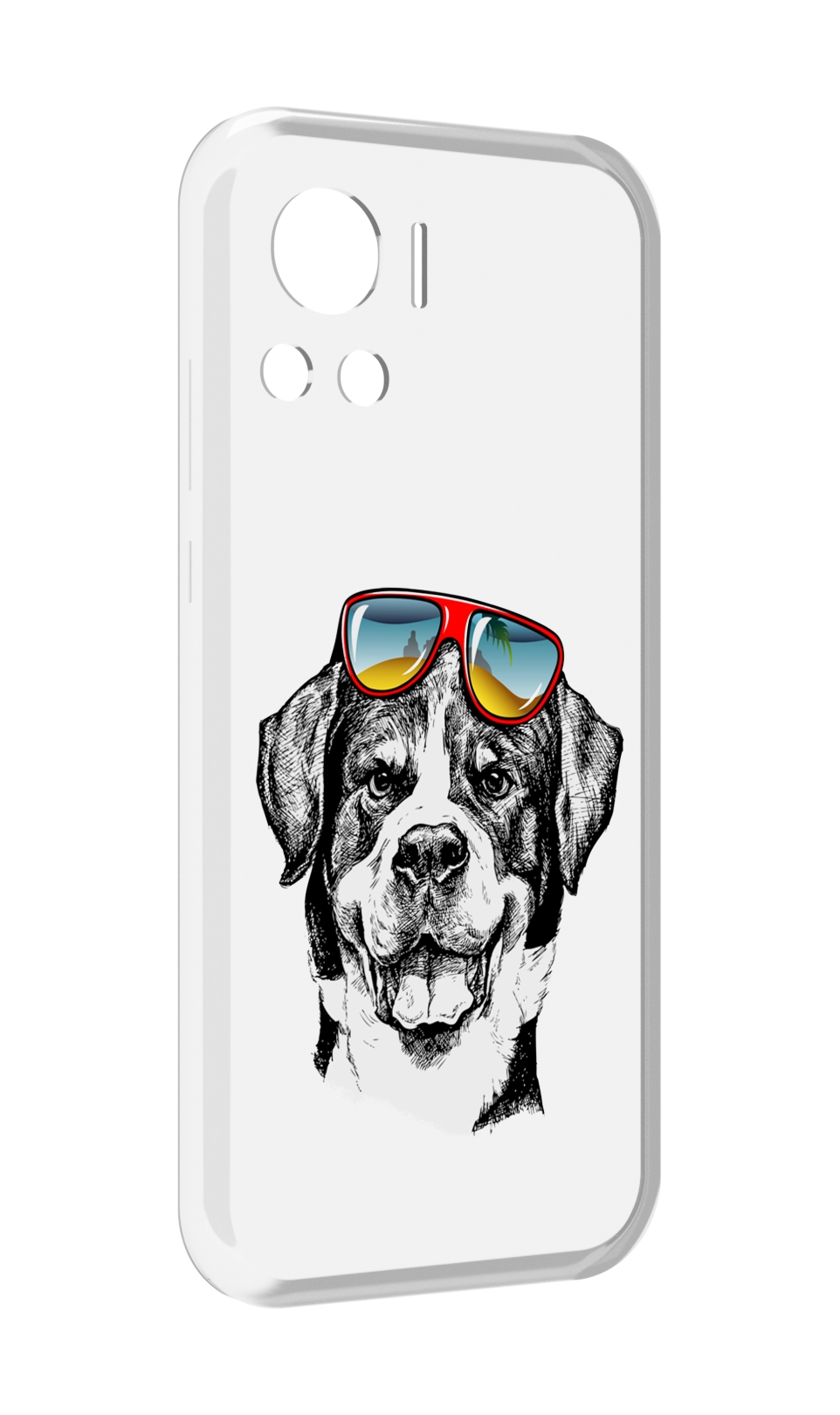 

Чехол MyPads счастливая собака для Motorola Edge 30 Ultra, Прозрачный, Tocco