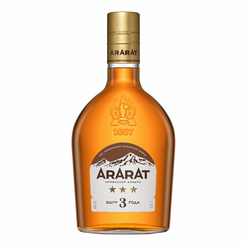 

Коньяк Ararat 3 звезды 40% 0,25 л