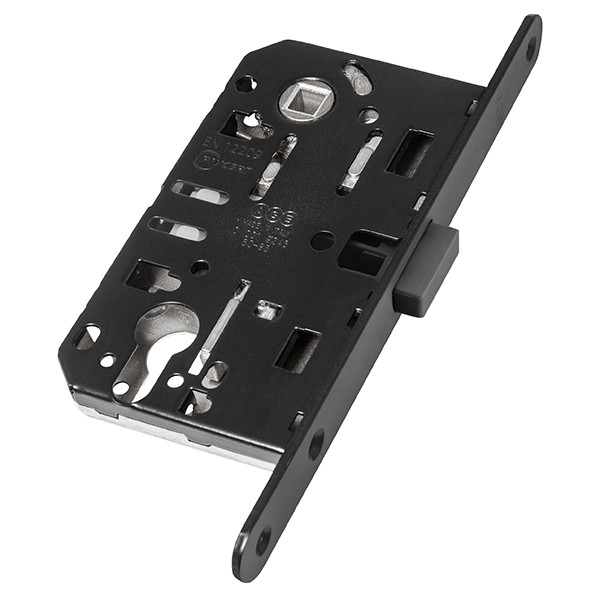 

Замок межкомнатный AGB (АГБ) магнитный под цилиндр MEDIANA POLARIS B06103.50.93 (черный)