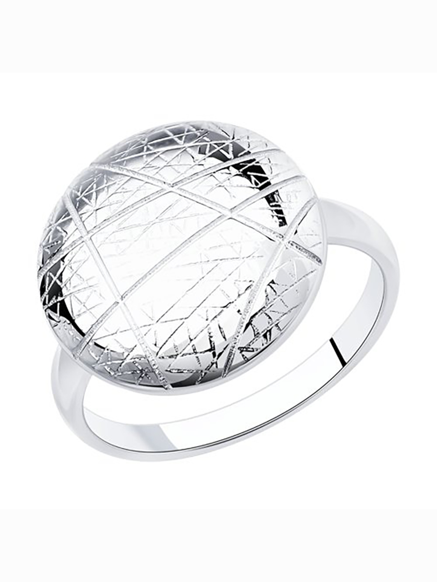 

Кольцо женское из серебра без вставки 585Gold 701010340, р, 701010340