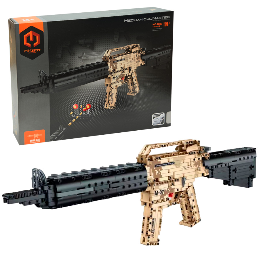 

Конструктор iMMaster 7807 Штурмовая винтовка М16 Mechanical Master 1197 деталей