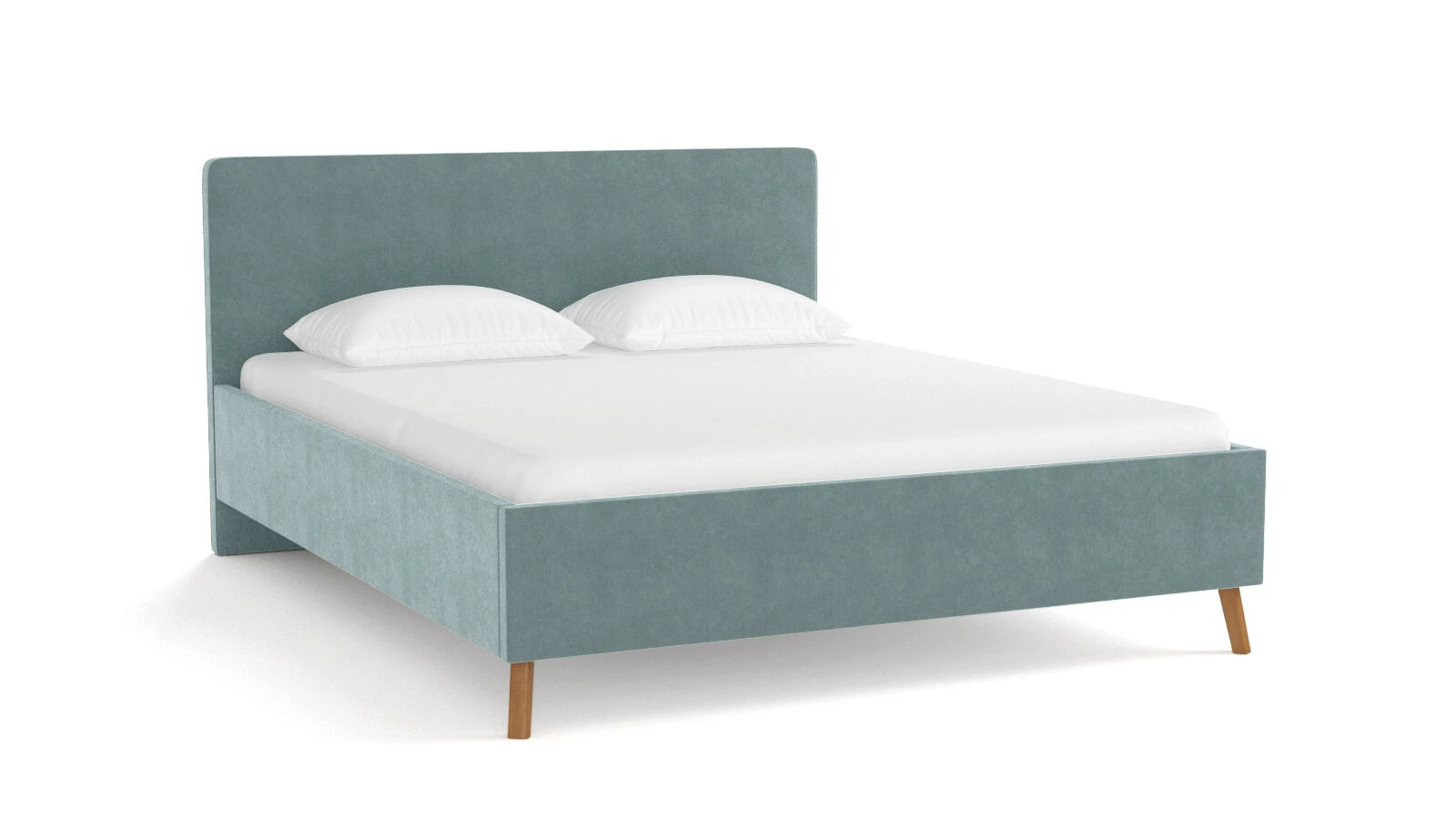 

Кровать ASKONA Extra I Тк. Sky Velvet 18 180х200, Голубой, Кровать Extra (Экстра)