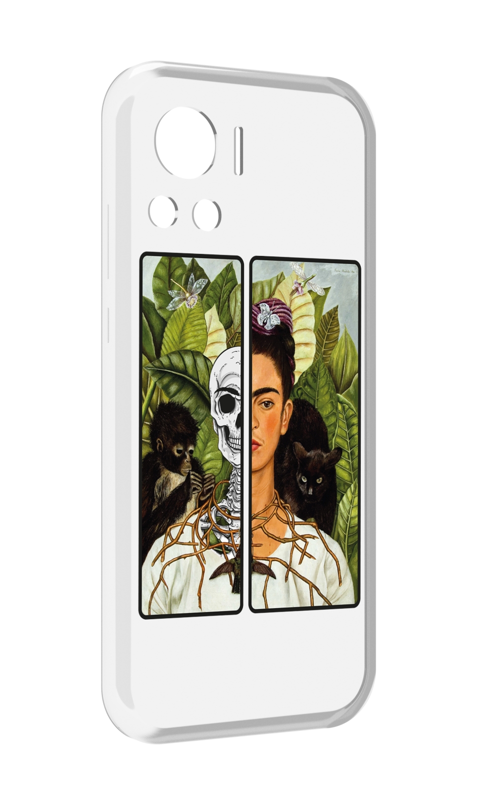 

Чехол MyPads сдвоенная картинка девушка скелет для Motorola Edge 30 Ultra, Прозрачный, Tocco
