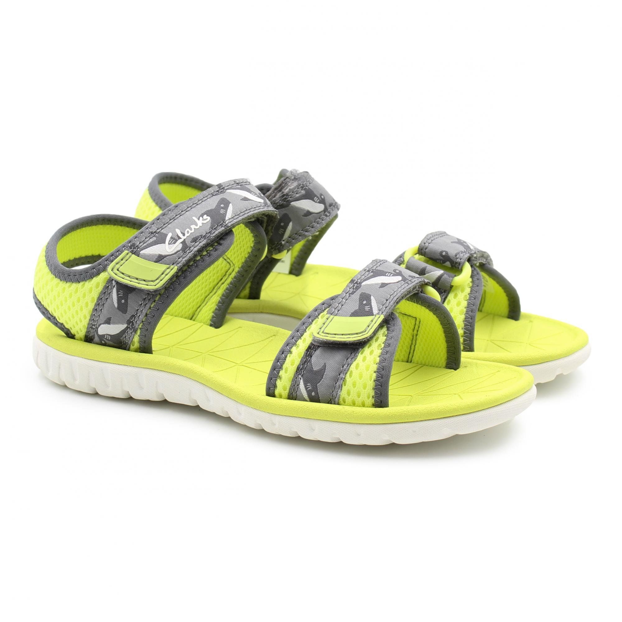 

Детские сандалии Clarks (Surfing Tide K 26156358), желтые, Surfing Tide K 26156358
