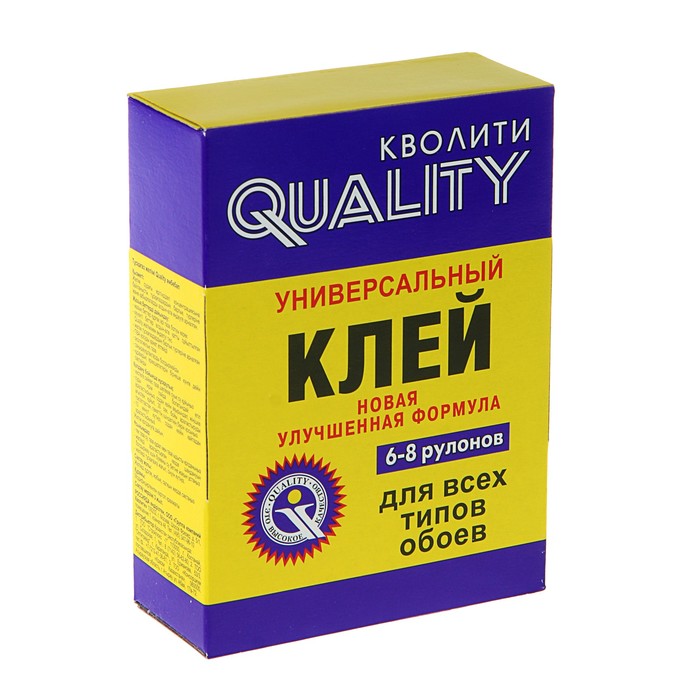 

Клей обойный Quality, универсальный, коробка, 200 г