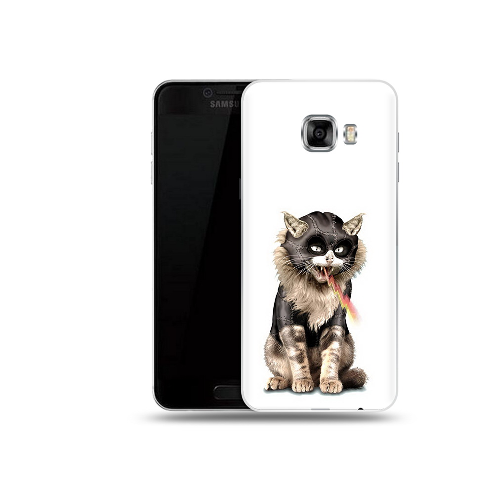 

Чехол MyPads Tocco для Samsung Galaxy C5 (2016) дьяволский кот, Прозрачный, Tocco