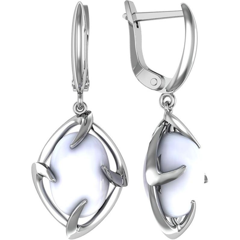 

Серьги из серебра с лунным камнем ПРИВОЛЖСКИЙ ЮВЕЛИР 391903-LN, 391903-LN