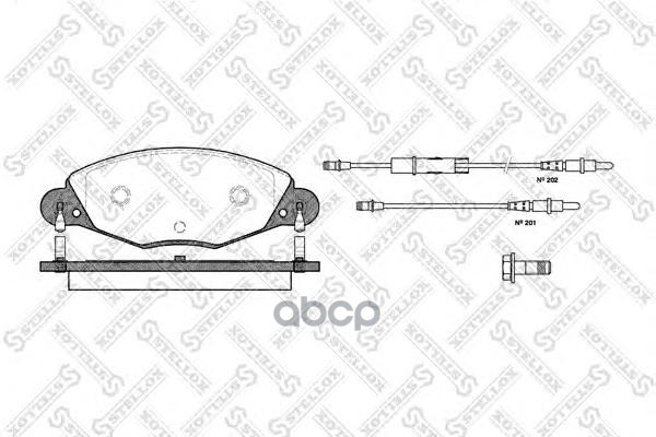

Комплект тормозных колодок Stellox 838004BSX
