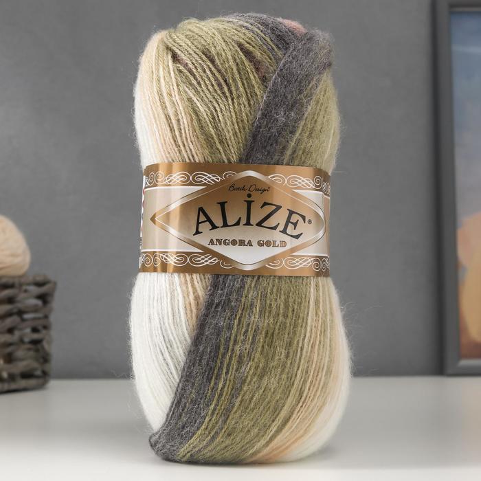 

Пряжа "Angora Gold Batik" 20% шерсть, 80% акрил 550м/100гр (1893), Пряжа для вязания "Angora Gold Batik"