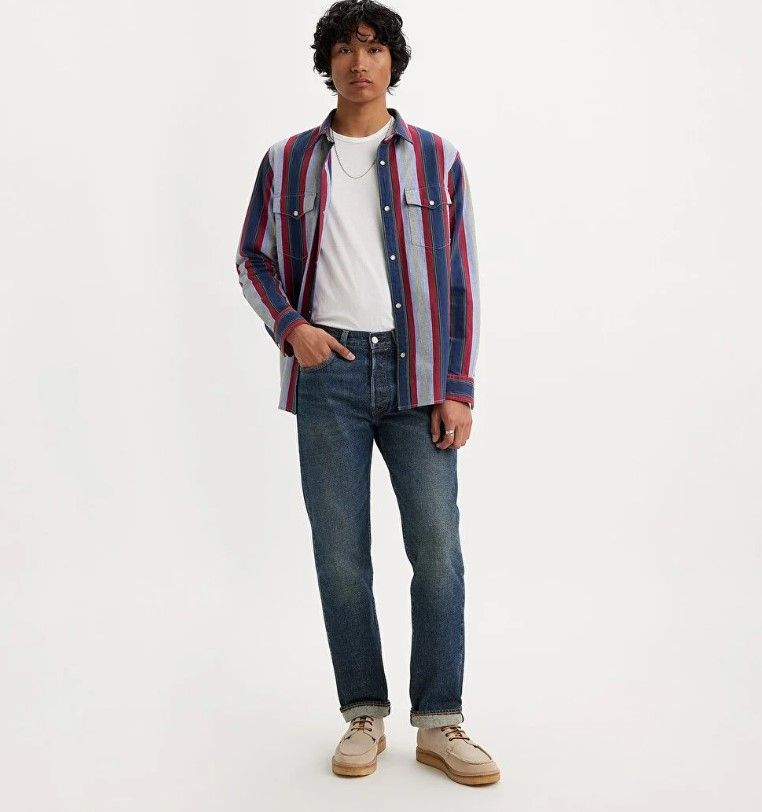 

Джинсы мужские Levi's Lev501 синие W34/L32, Синий, Lev501