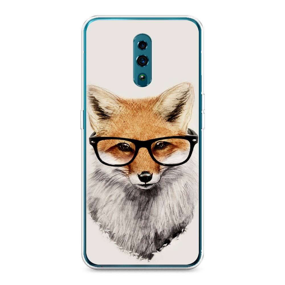 

Чехол Awog на Oppo Reno "Лиса в очках", Разноцветный, 250750-10