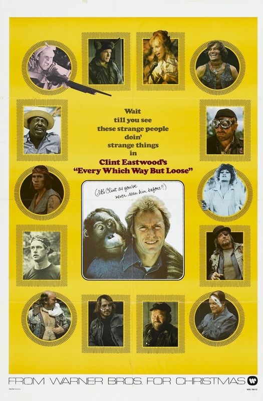 

Постер к фильму "Как ни крути – проиграешь" (Every Which Way But Loose) 50x70 см